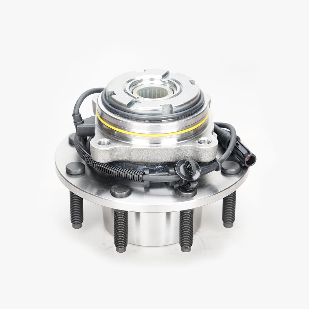 Hanhub 515075 Hub Roda Depan dan Rakitan Bantalan Kompatibel dengan F-250 Super Duty F-350 Super Duty menggantikan SP580204 BR930426 F81A2B663BE F81Z1104BE FW775 8-LUG