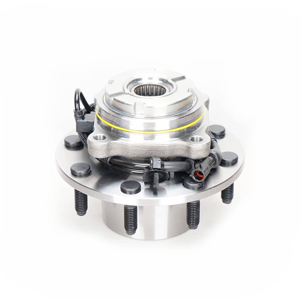 Hanhub 515077 Hub Roda Depan dan Rakitan Bantalan Kompatibel dengan F-250 Super Duty F-350 Super Duty F-450 Super Duty F-550 Super Duty Mengganti HA590425 BR930425 F81A2B663CE FW777 8-lug