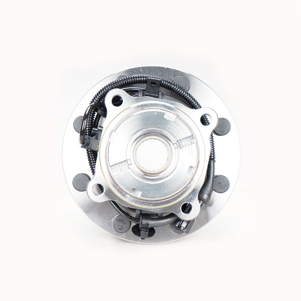 Hanhub 515077 Hub Roda Depan dan Rakitan Bantalan Kompatibel dengan F-250 Super Duty F-350 Super Duty F-450 Super Duty F-550 Super Duty Mengganti HA590425 BR930425 F81A2B663CE FW777 8-lug
