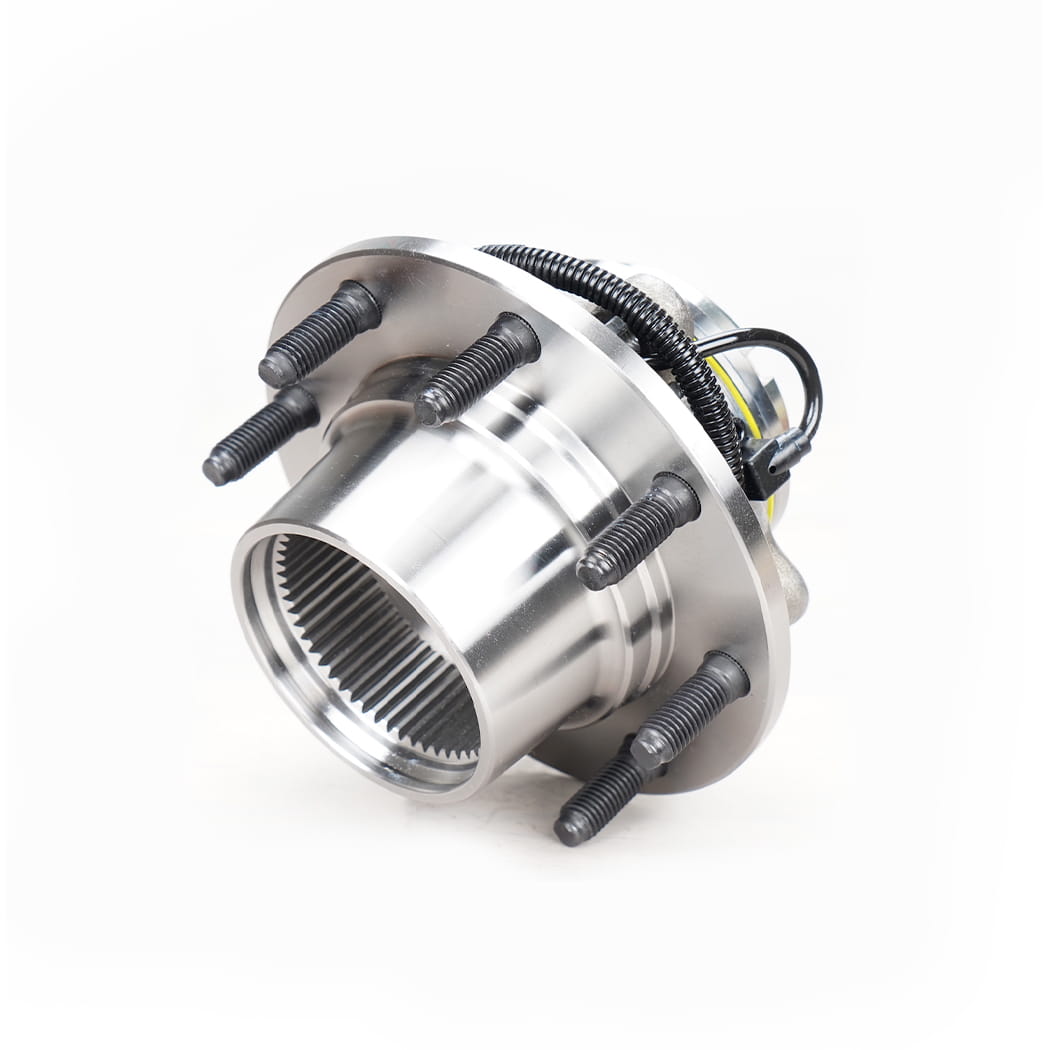 Hanhub 515077 Hub Roda Depan dan Rakitan Bantalan Kompatibel dengan F-250 Super Duty F-350 Super Duty F-450 Super Duty F-550 Super Duty Mengganti HA590425 BR930425 F81A2B663CE FW777 8-lug